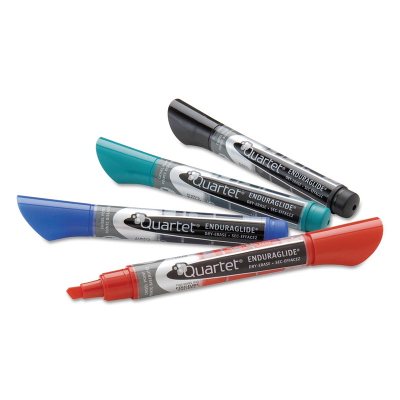 Quartet Dry Erase Markers, Whiteboard Markers, Chisel Tip, EnduraGlide, White Board Dry Erase Pens for Teachers, Home School & Office Supplies, Assorted Classic Colors, 4 Pack (5001M) - Image 3